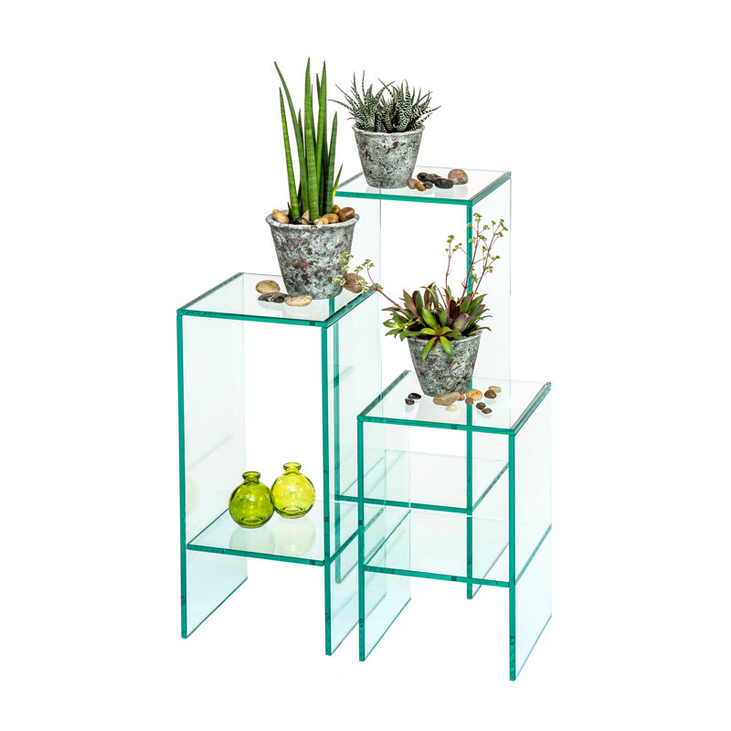 Matterson Plant Stand, Clear, 71cm H x 25cm L x 25cm D