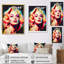 Pop Art Marilyn en couleur - art mural moderne, salon-1379006498-1379006499