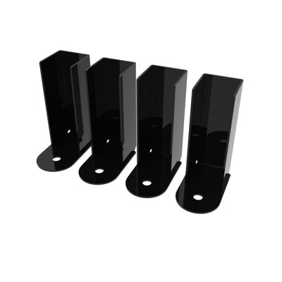 Estate Pro-Series 1.5-in Gloss Black Steel Bracket