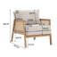Wood Frame Upholstered Armchair Accent Chair-370822801-370822803