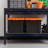 20 Gallon Lockable Storage Bins With Lids, 2 Pack - , Heavy Duty, Stackable Containers, Garage Organizing Bins Moving Tubs, Rugged Sturdy Equipment Utility Box - Black/Orange