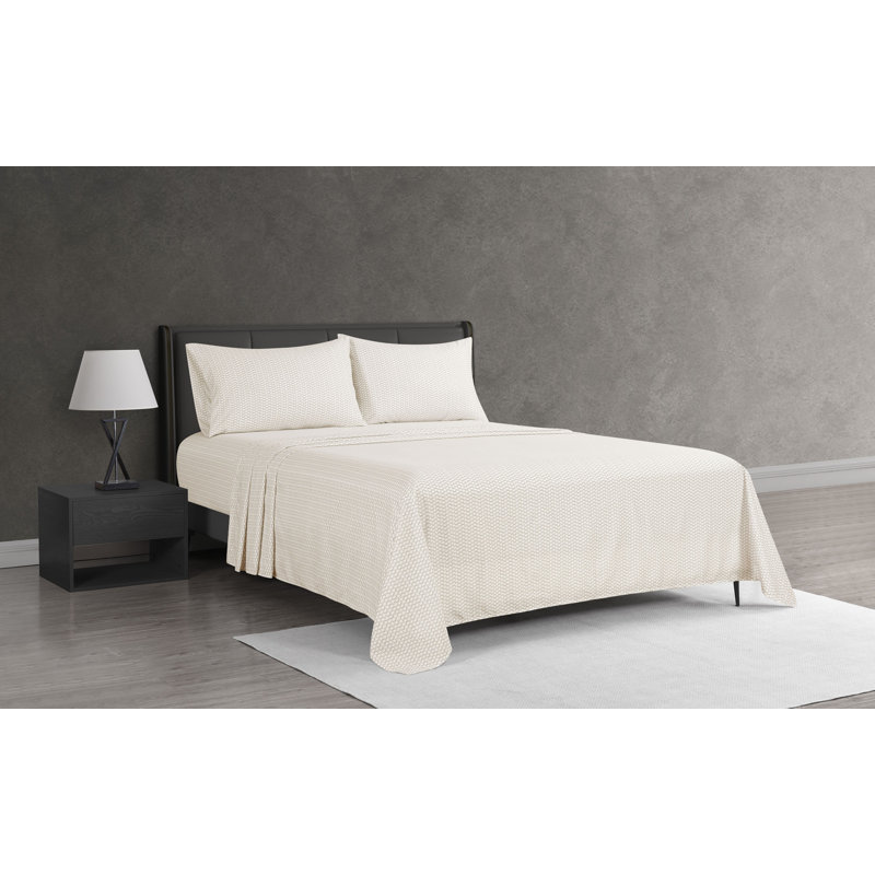 Ensemble de draps 4 pièces Haydee, Très grand lit