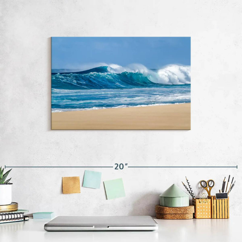 Senne Breaking Sea Waves, 8" H x 12" W