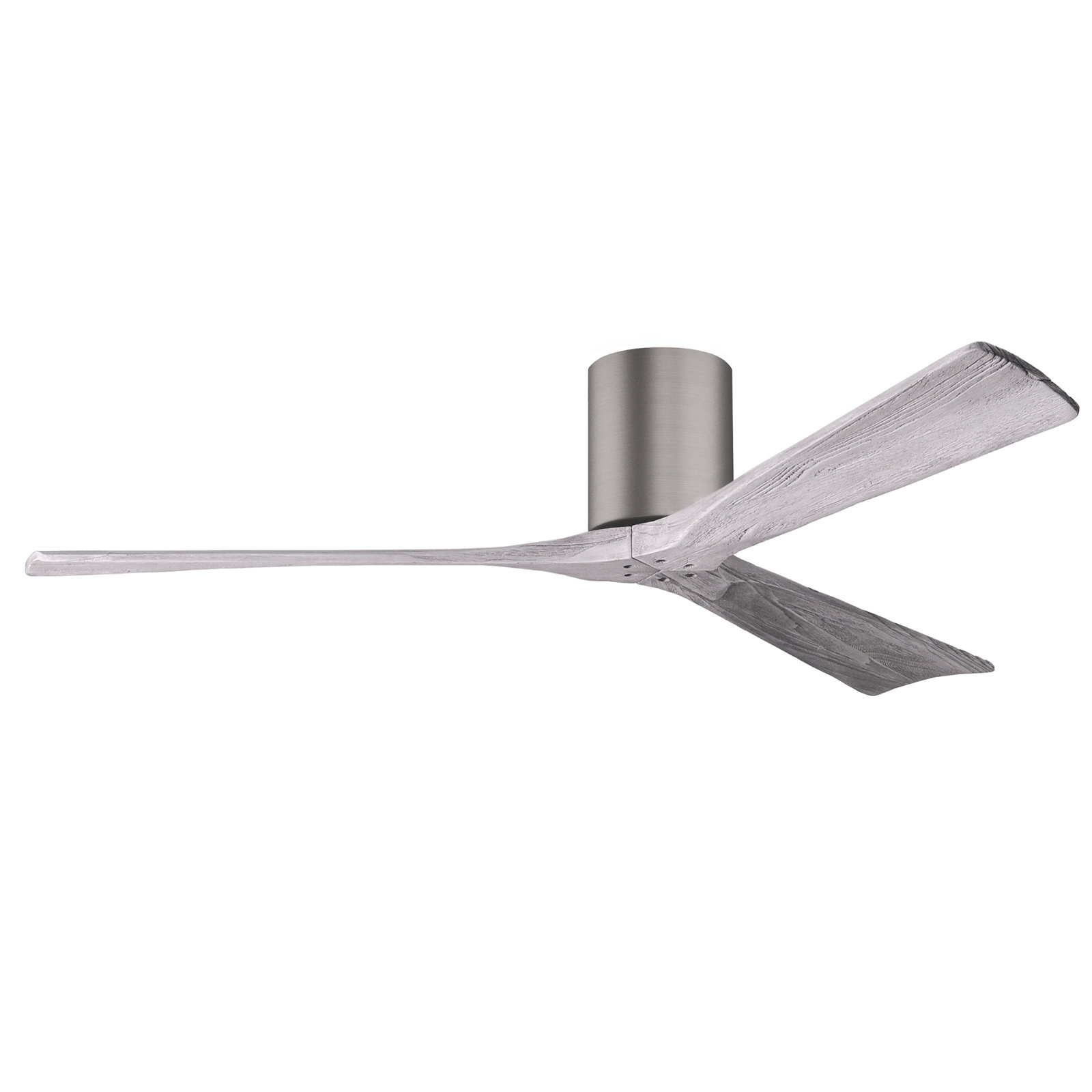 Olivier 3 Blade Ceiling Fan, Barn Wood Tone, Brushed Pewter, 60"
