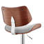 Tabouret de bar pivotant à hauteur réglable avec base à piédestal Attie-1312629160-1312629163