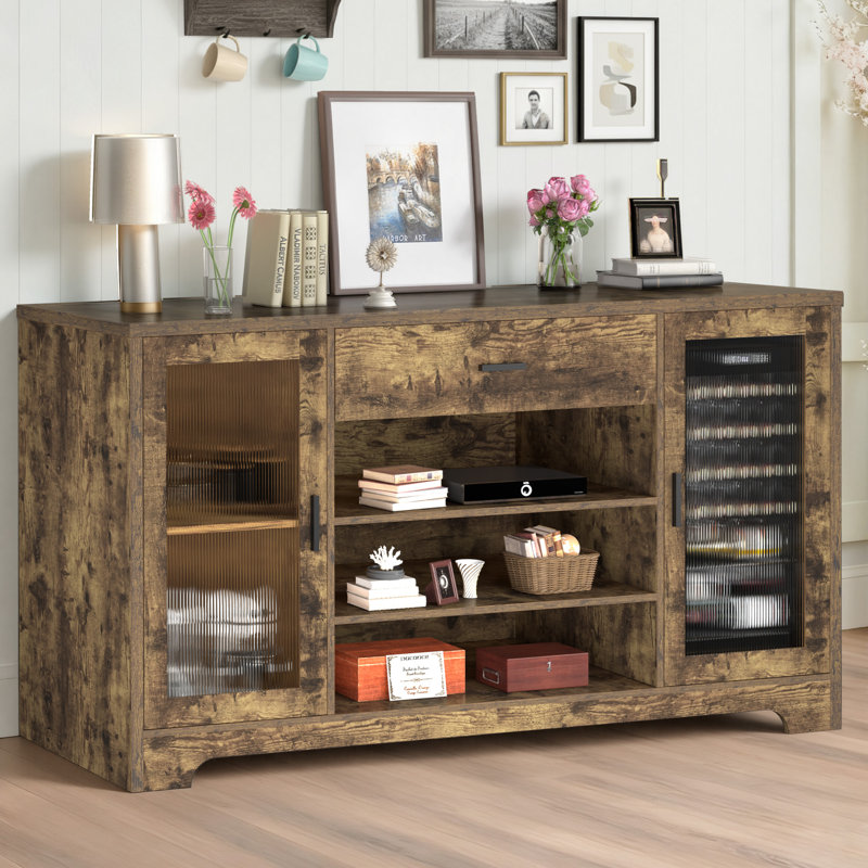 Armoire bar, Brun rustique