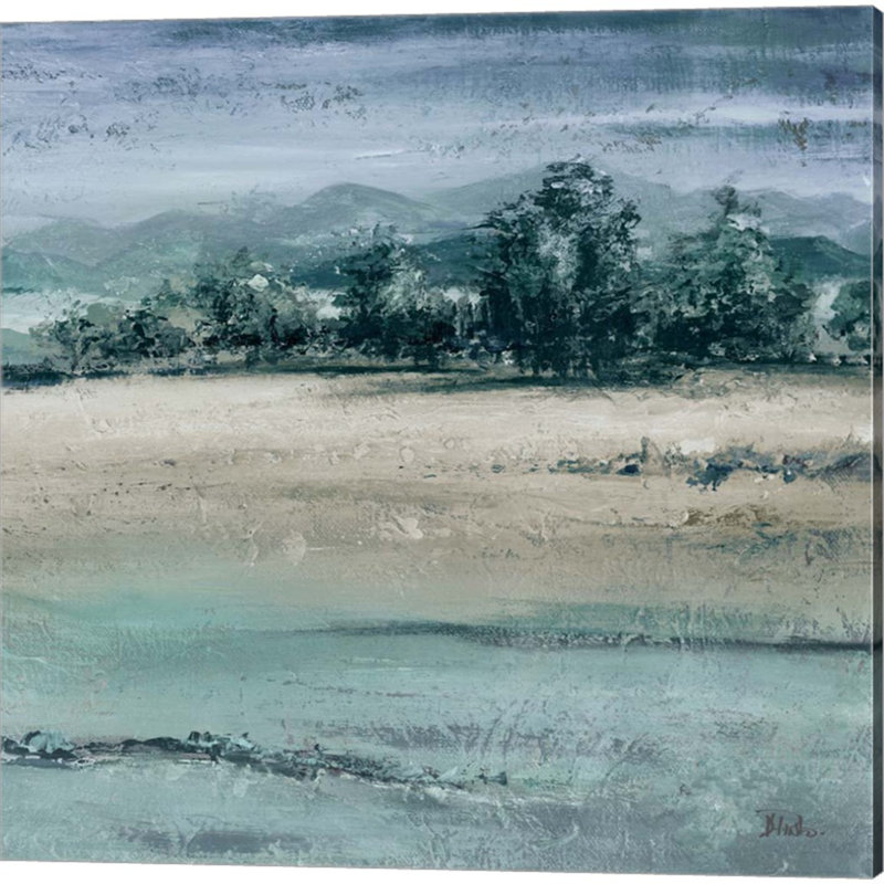 «The Blue Forest Square» par Patricia Pinto, art sur toile (ensemble de 2)