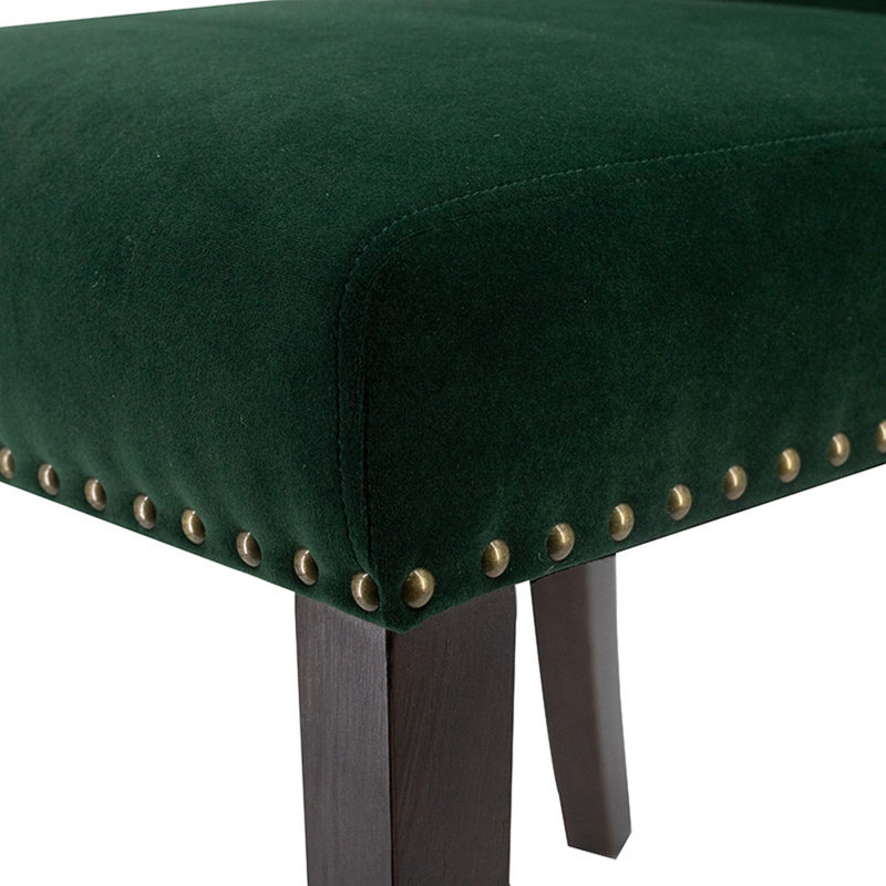 19.5'' H Fabric Upholstered Side Chair, Green