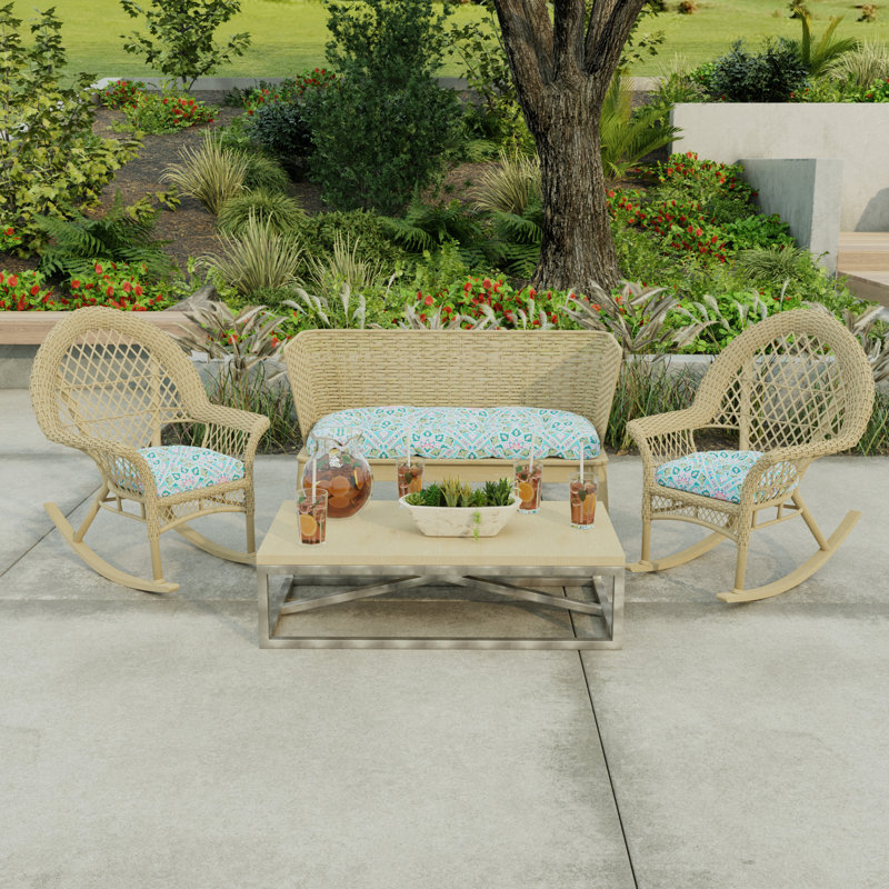 Outdoor Wicker Seat Cushion, Medlo Island