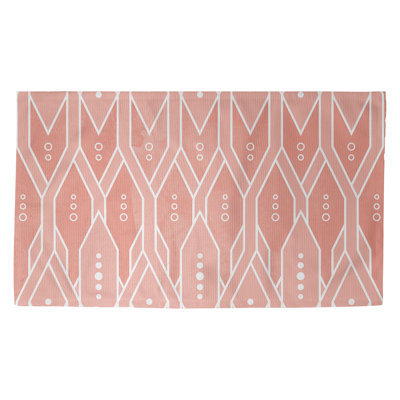 Tapis rose à motif treillis Mcguigan