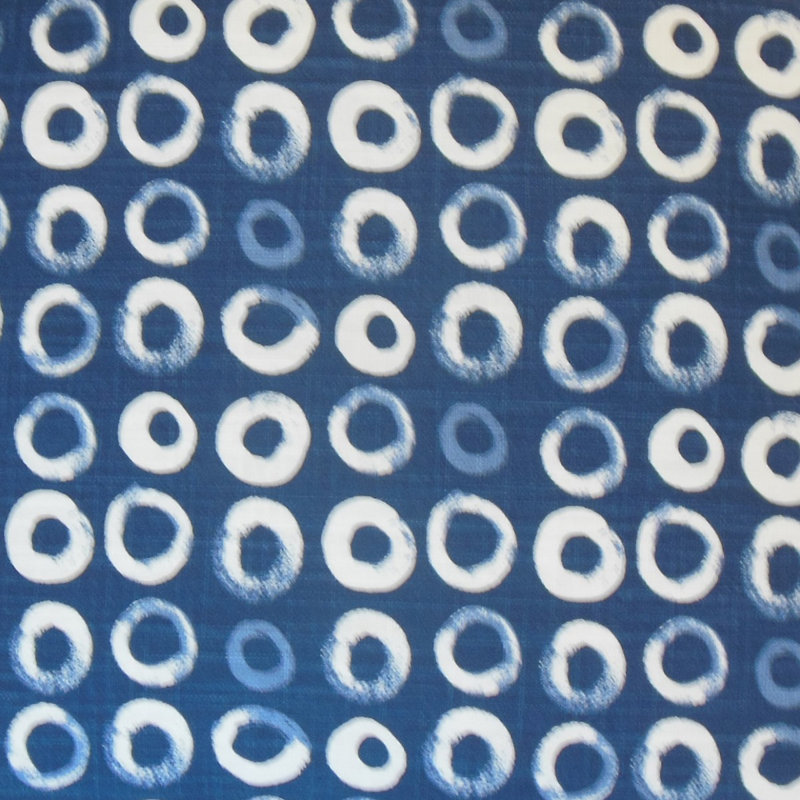 Coussin en coton Frona, Hauteur (18 po) x largeur (18 po), Denim