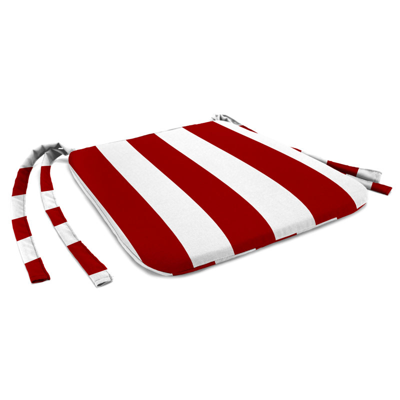 19" x 17" Tapered Outdoor Seat Cushion with Ties