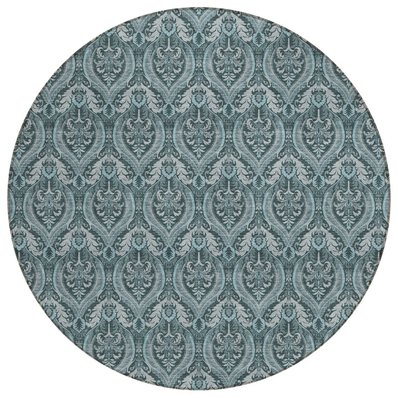 Cresley Floral Indoor / Outdoor Rug, Round 8'