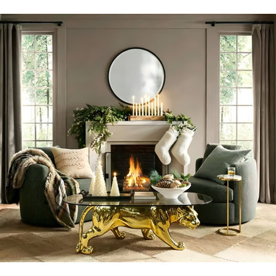 Table basse moderne avec panthère moderne