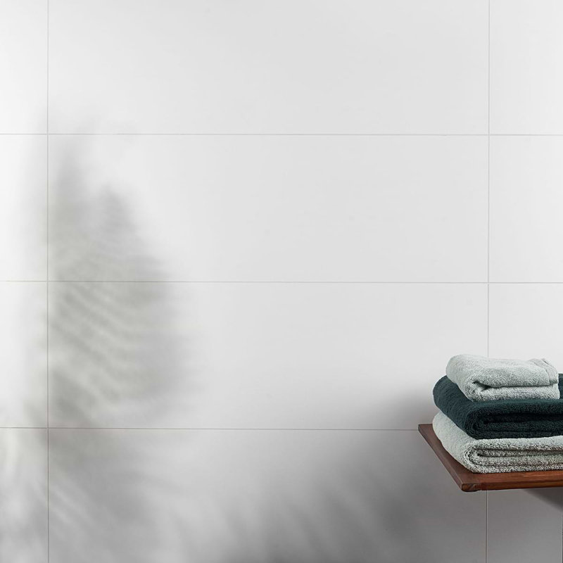 Angela Harris Walsh 12X36 Matte Ceramic Tile, Tripoli Snow