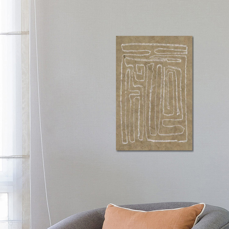 The Runes I by Jennifer Goldberger - Wrapped Canvas Painting, 66.04 cm H x 45.72 cm W x 1.91 cm D
