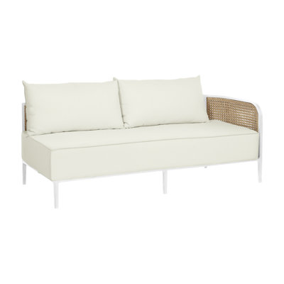 Havana Cane N-Dura Resin Wicker Outdoor Right Arm Facing Sectional