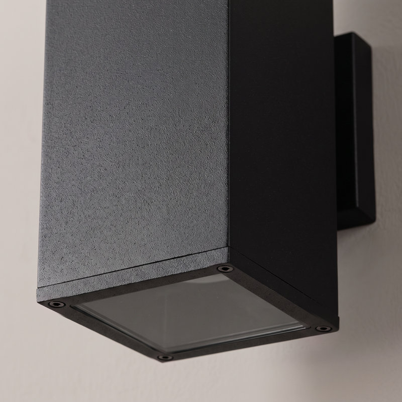 Appliques murales d'extérieur et verticales de 22 pouces, lumières murales extérieures imperméables modernes, base Max 75W E26, aluminium, noir mat, homologué ETL
