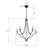 Ainoah 5 - Light Dimmable Chandelier