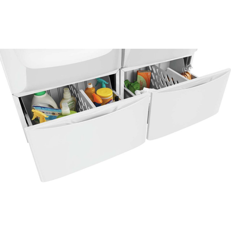 Piédestal avec tiroir de rangement spacieux Electrolux Luxury-Glide®, Blanc