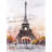 Eiffel Tower Sketch With An Handwritten Message Print On Canvas