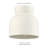 Novogratz X Globe 1-Light Flush Mount Ceiling Light, Off-White, Ceramic Effect Shade, Kitchen, Home Improvement, Hallway, Front Door, Entry, Dimmable