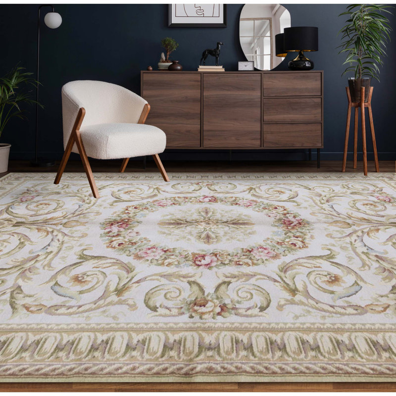 Wool Oriental Area Rug, Rectangle 8'9" x 11'9"