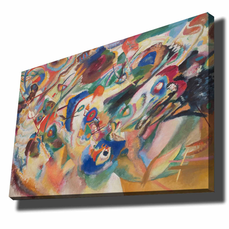 Vasili Kandinsky - peinture sur toile tendue