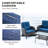 4 - Person Patio Conversation Set with Cushions-1878778629