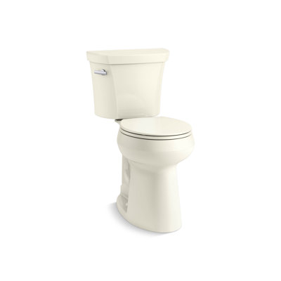 Toilette haute deux pièces à devant rond Highline, 1,28 gallon par pouce carré