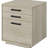Contemporary Style, 3 - 4 Drawers, Freestanding, Office File Cabinet, White Washed Grey, Arm, Design, As Material And Gray, Drawer, Home Office, Main