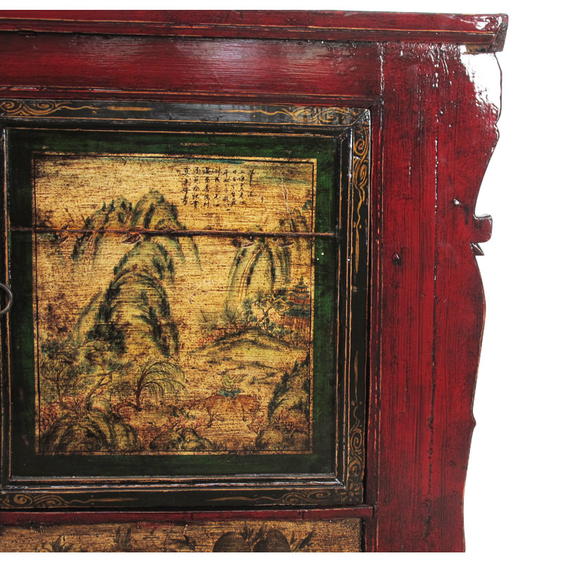 Mongolia 81.5 in. W Solid Wood Sideboard