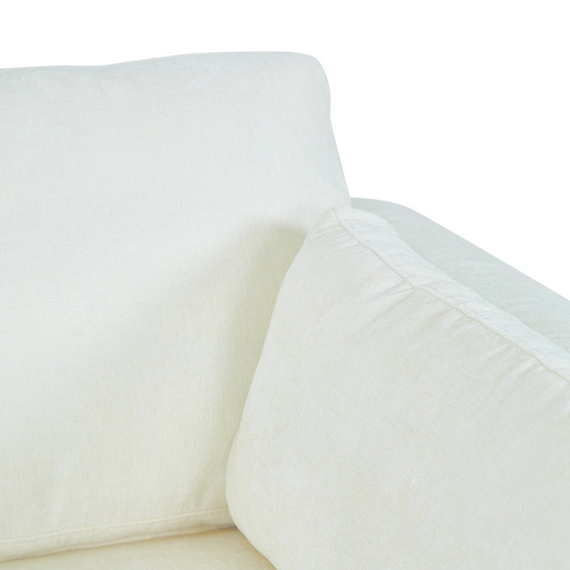 Canapé modulaire à accoudoirs modulaire Modern, Chenille beige