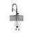 Matt With Soap Dispenser Single Handle Kitchen Sink Faucet With Pull Down Sprayer Utility Sink Faucet Single Hole For Laundry Sink 1.8 GPM
