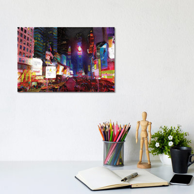 Busy City II 1 Piece Wrapped Canvas Wall Art