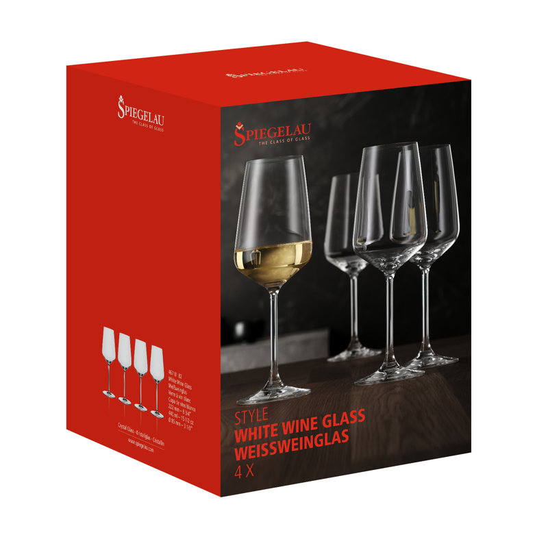 Ensemble de 4 pièces 16 oz Ensemble de verres à vin en cristal blanc