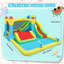 Jeu gonflable géant avec glissade d'eau 15,6 pi x 11 pi avec ventilateur, piscine, pulvérisateurs pour jouer dans la cour arrière