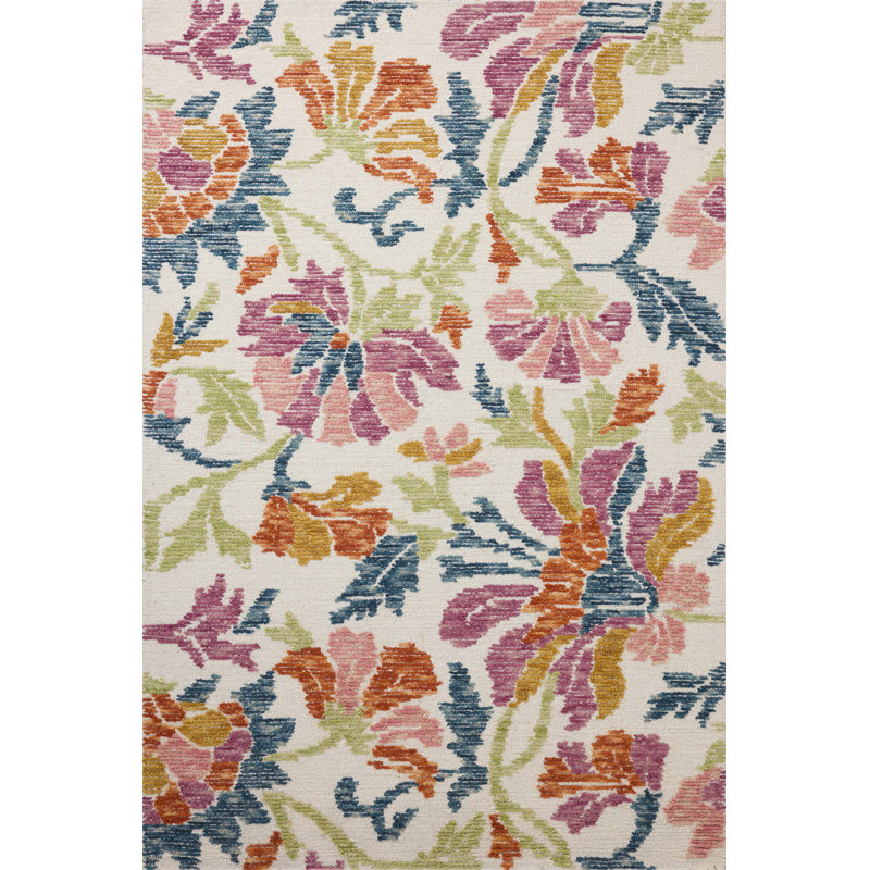 Tapis ivoire / multicolore Loloi Tilly, Rectangle 7 pi 9 po x 9 pi 9 po