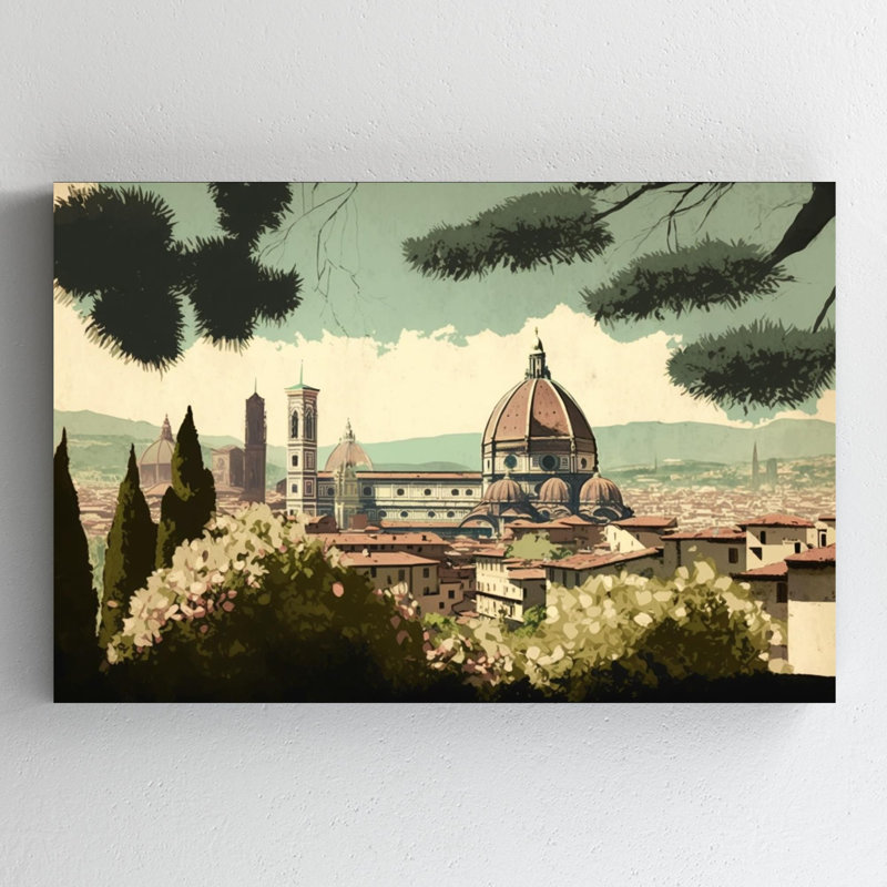 " Florence Romanticism Style 5 ", 24'' H x 36'' W x 1,25'' D