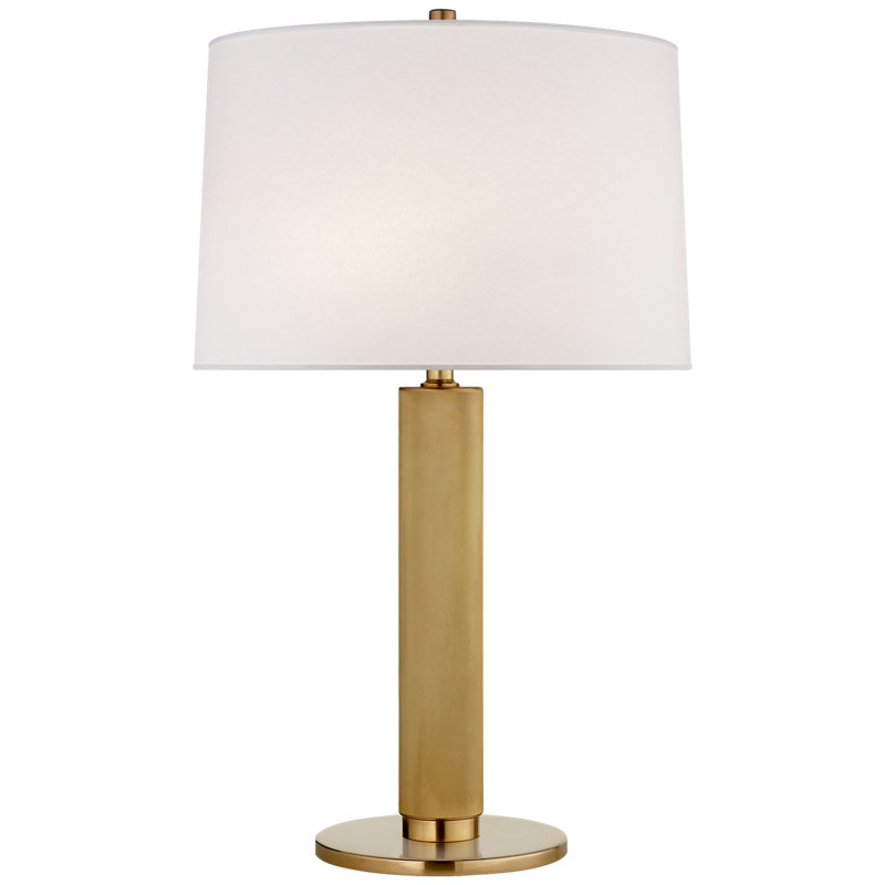 Ralph Lauren Barrett 2 Light Standard Table Lamp, Natural Brass