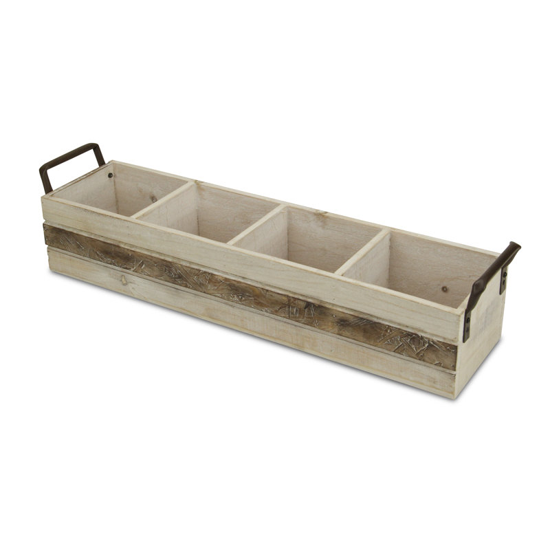 Caisse rectangulaire en bois massif