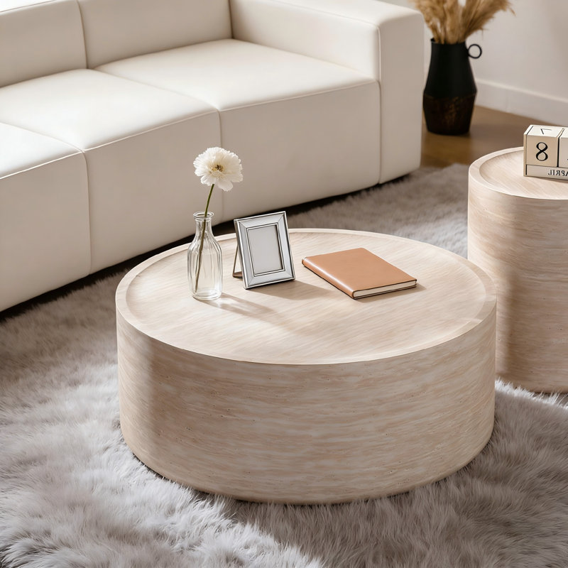 Coffee Table For Livingroom, 12.01" H x 39.37" L x 39.37" W