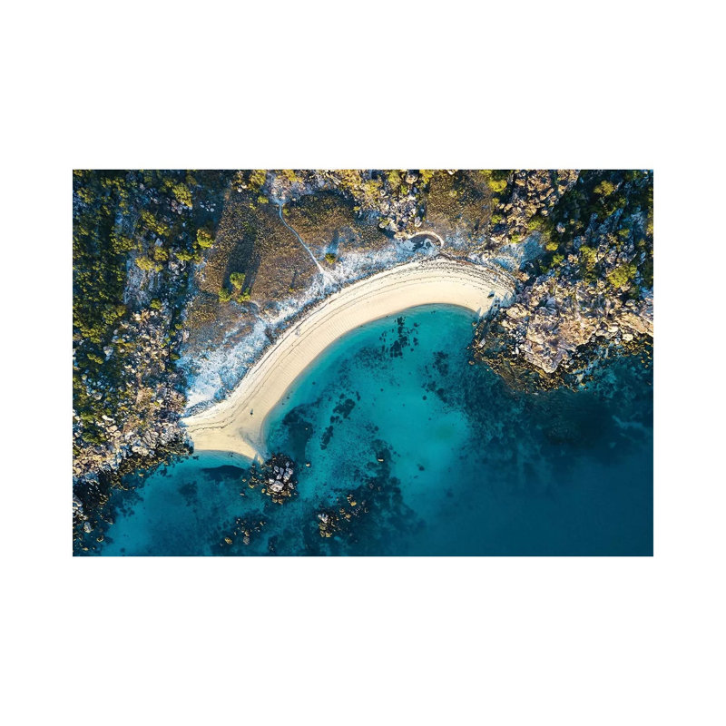 Kimberley Sandy Bay Aerial by James Vodicka - Wrapped Canvas Gallery-Wrapped Canvas Giclée, 20.32cm H x 30.48cm W