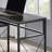 Pierson L-Shaped Metal Base Writing Desk with Power Outlet