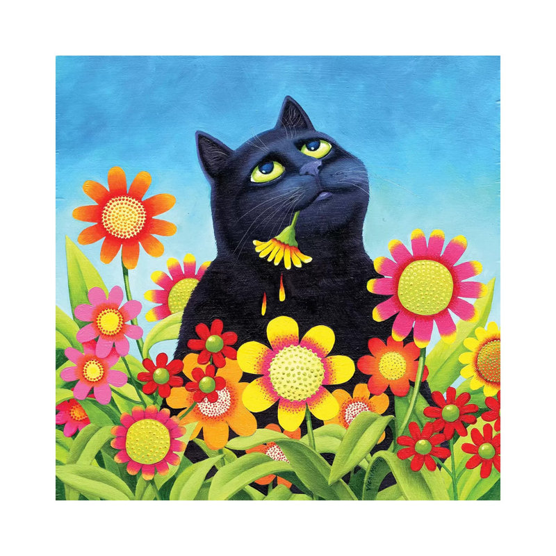 Expecting Rain by Vicky Mount - Wrapped Canvas Painting, 66.04 cm H x 66.04 cm W x 3.175 cm D