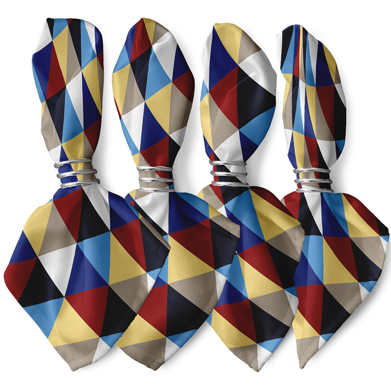 Chalon Geometric Napkins, Yellow