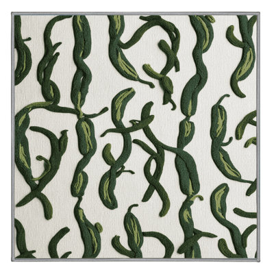 Washable Bean Sprouts Vegetables Area Rug