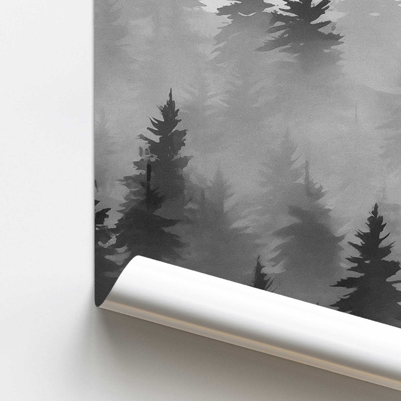Smoky Pines, Sans cadre, papier, H 16 po x l 20 po