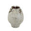 Vase d'appoint en céramique fait à la main avec finition terre et détails en fil métallique-1156967354