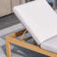Ensemble de chaises longues d'extérieur en alliage d'aluminium avec table